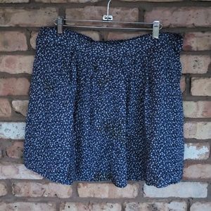 Old Navy Blue Floral Skirt